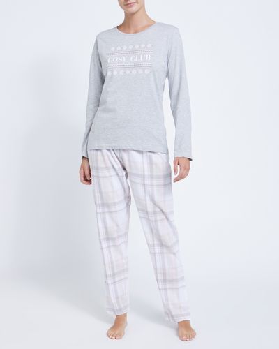 Fairisle Knit Woven Pj